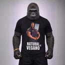 Camiseta 100% Algodão Meme Gorila - Ronnie Coleman: Natural e Vegano