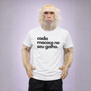 Camiseta 100% Algodão Meme Albinão - Cada Macaco No Seu Galho
