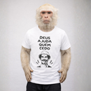 Camiseta 100% Algodão Meme Albinao - Deus Ajuda Quem Cedo Madruga