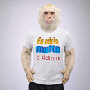 Camiseta 100% Algodão Meme Albinao - Eu Odeio Muito o Detran