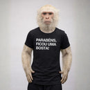 Camiseta 100% Algodão Meme Albinão - Parabéns, Ficou uma Bosta