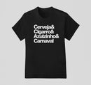 Camiseta 100% Algodão Meme Albinao - Cerveja Churrasco Azulzinho Carnaval