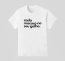 Camiseta 100% Algodão Meme Albinão - Cada Macaco No Seu Galho